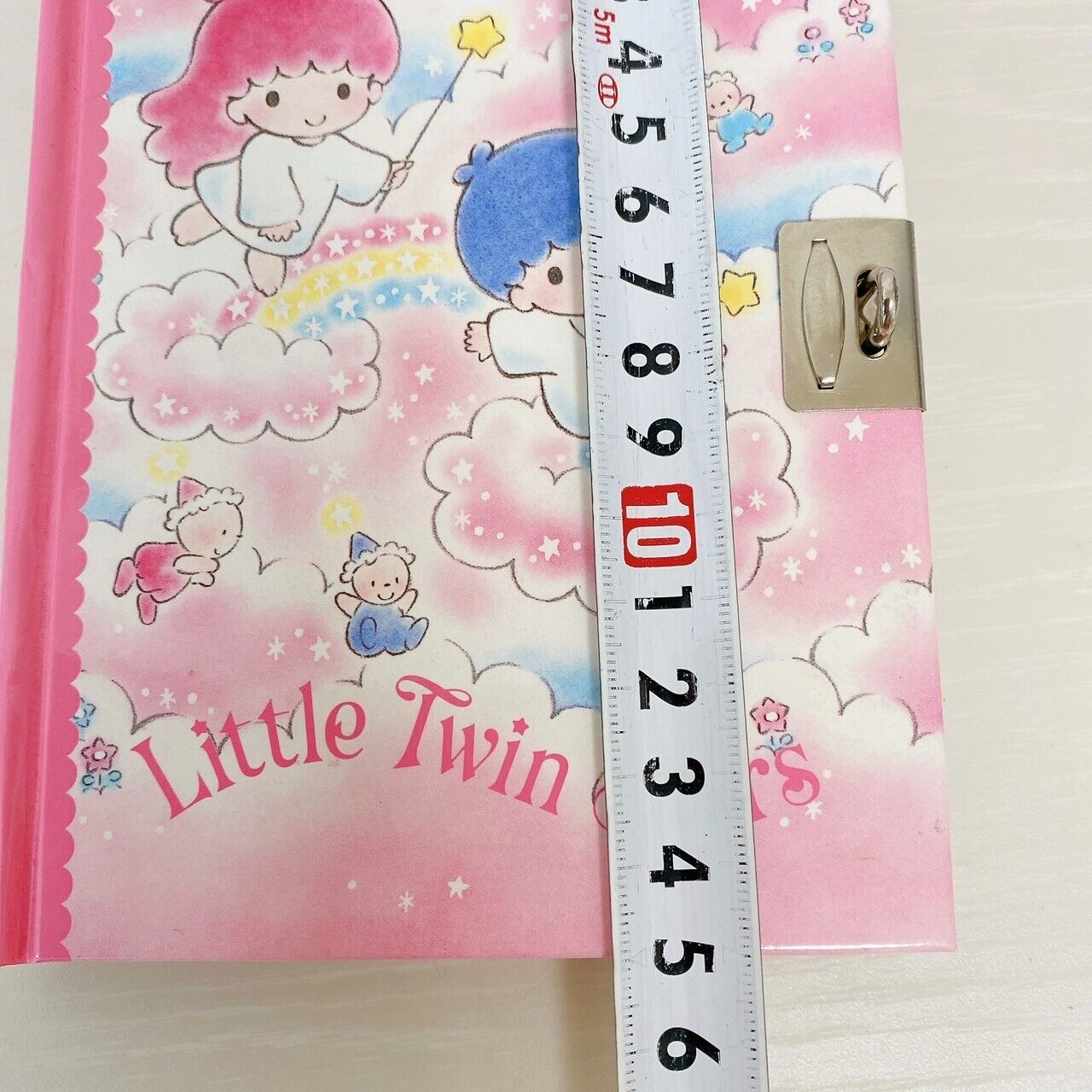 Sanrio Little Twin Stars Diary Memo Notebook Pink Blue Kiki & Lala Key Lock Rare