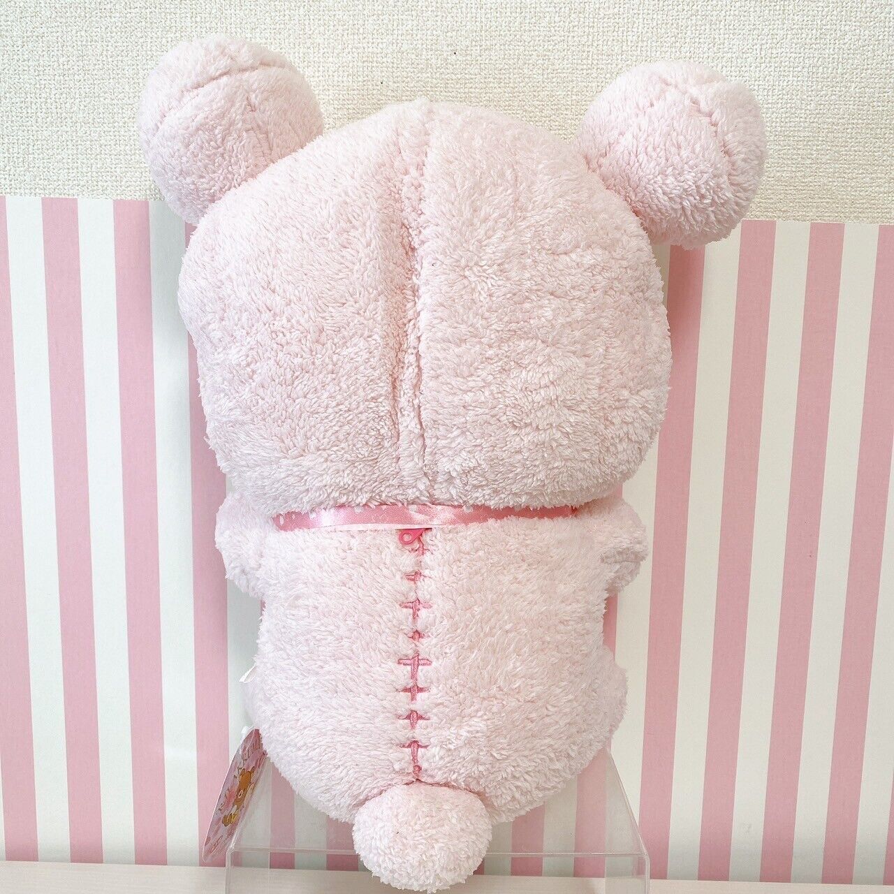 Rilakkuma Plush Soft Stuffed Toy Doll Sakura Cherry Blossom Bear Ribbon Pink XL