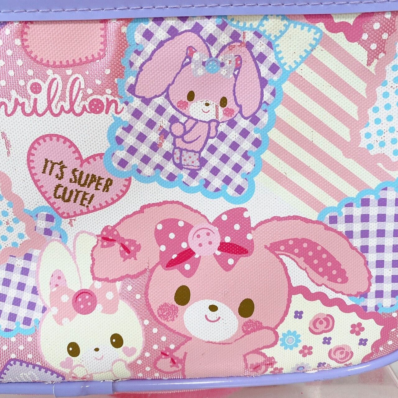 Sanrio Bonbon Ribbon Shoulder Bag Kindergarten Pink Rabbit Super Cute Dot Heart