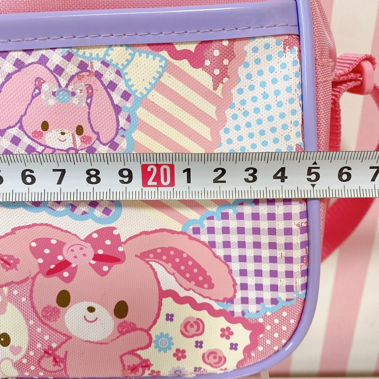 Sanrio Bonbon Ribbon Shoulder Bag Kindergarten Pink Rabbit Super Cute Dot Heart