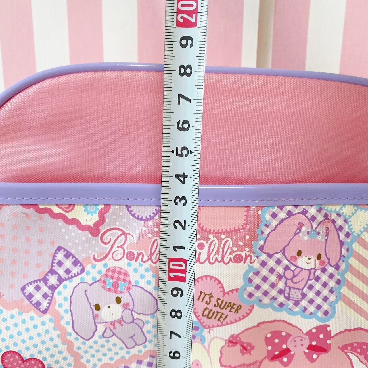 Sanrio Bonbon Ribbon Shoulder Bag Kindergarten Pink Rabbit Super Cute Dot Heart