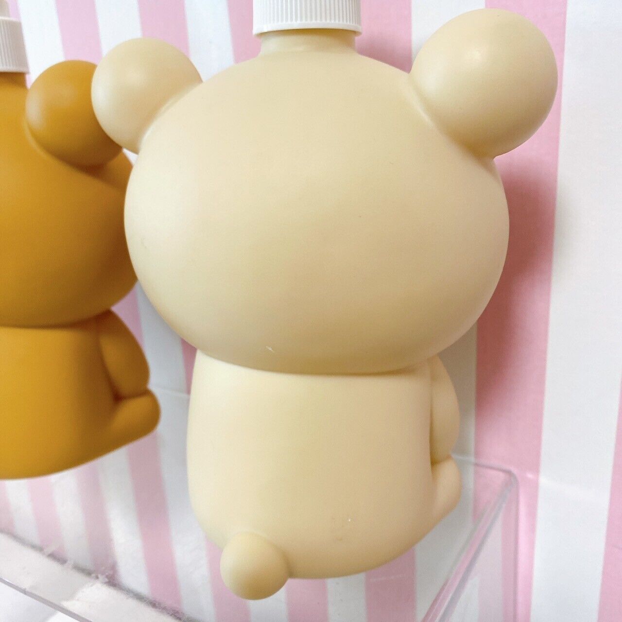 San-X Rilakkuma Korilakkuma Shampoo Bottle Set 2 Bear Bath Brown White Kawaii