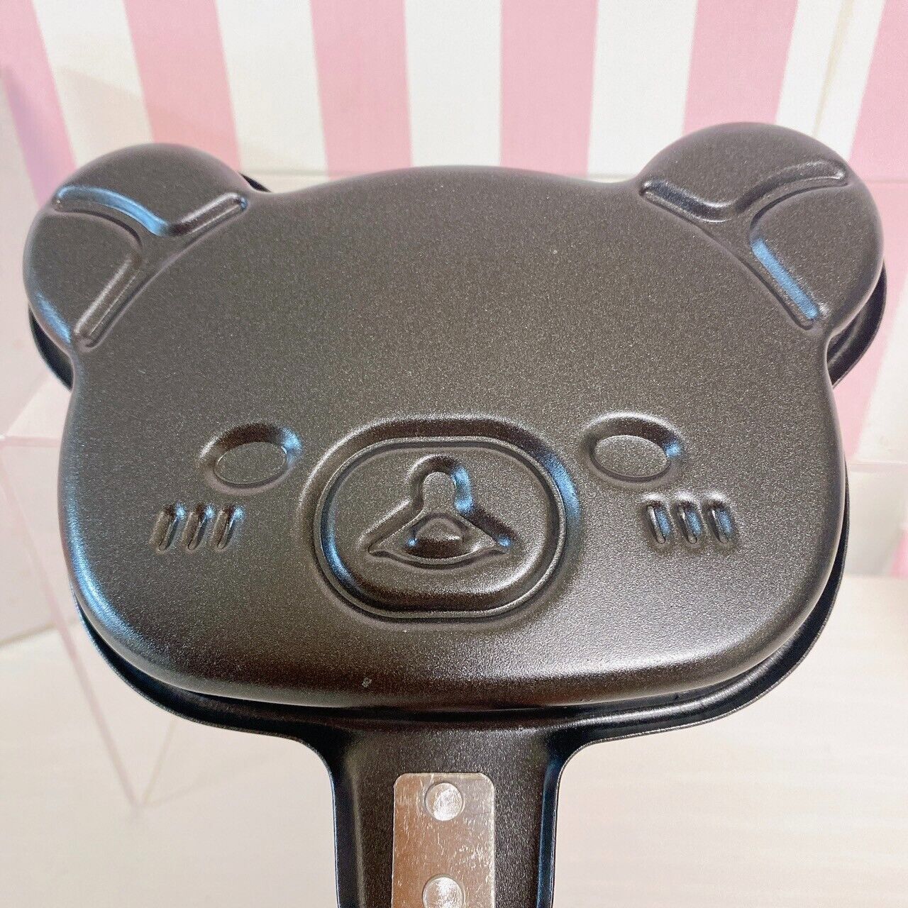 San-X Rilakkuma Frying Pan Bear Face Cooking 20th Anniversary Black Kitchen Rare