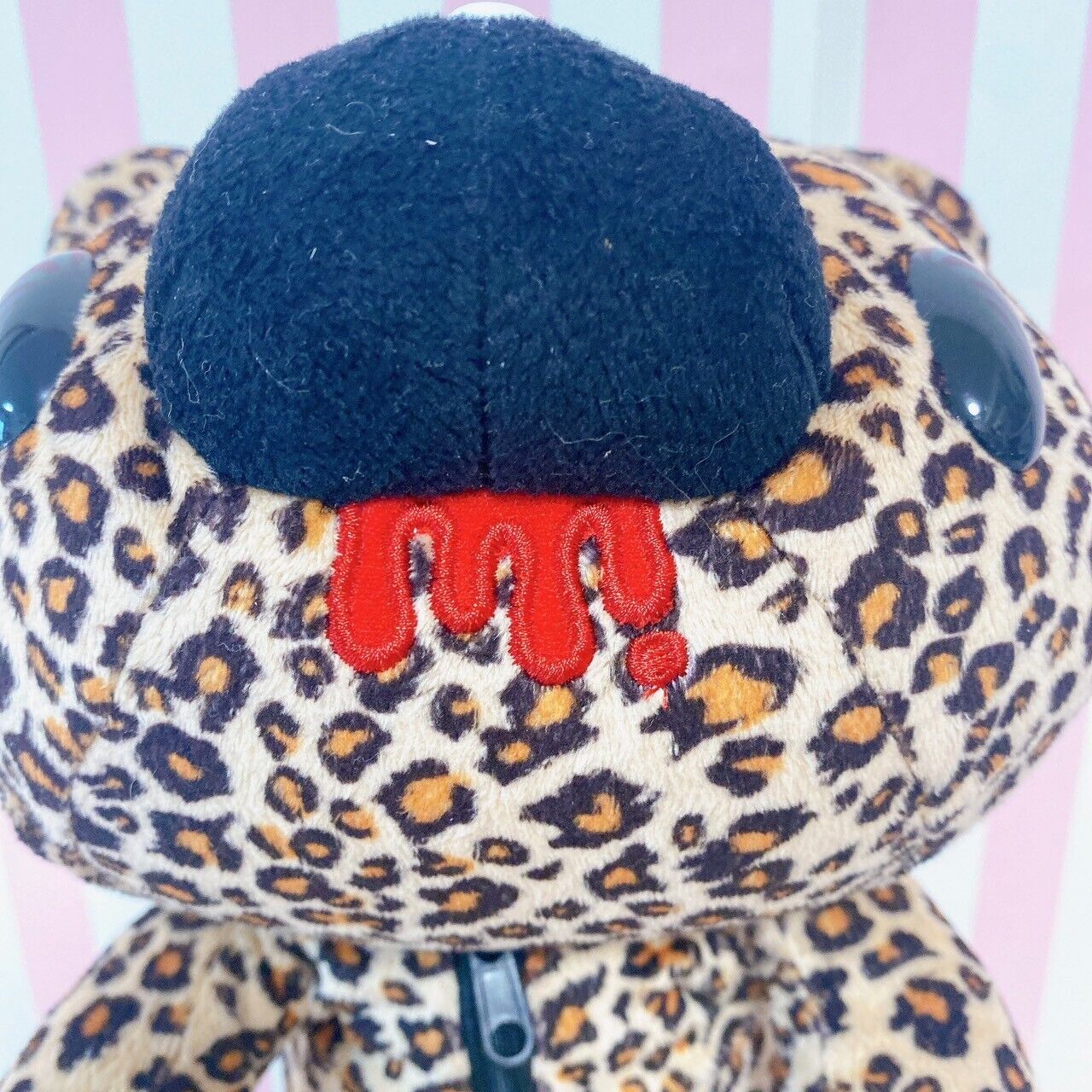 Gloomy Bear Bloody Plush Pouch Bag Leopard Pattern Doll Soft Toy Brown Kawaii