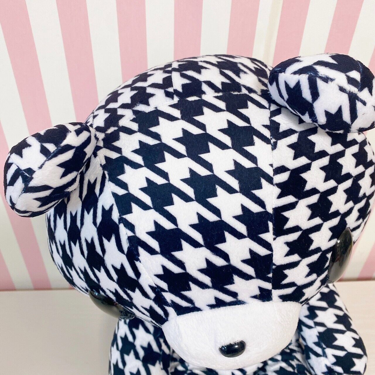 Gloomy Bear Bloody Plush Soft Stuffed Toy Taito CGP 526 Houndstooth Pattern Rare