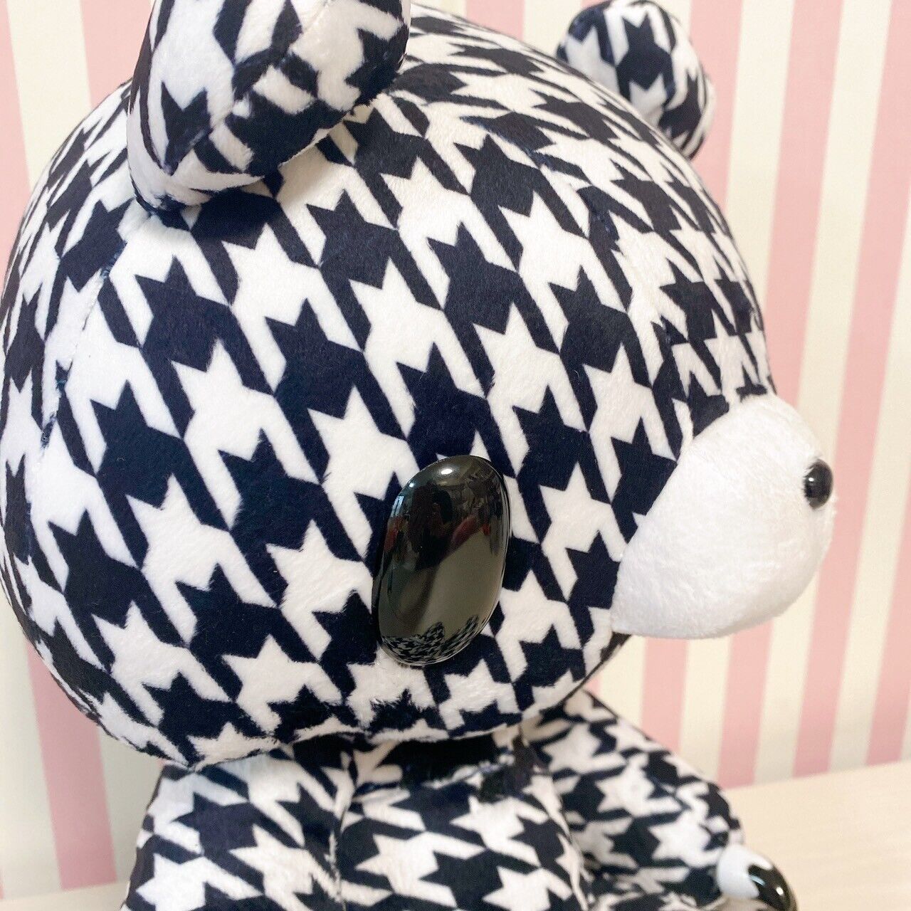 Gloomy Bear Bloody Plush Soft Stuffed Toy Taito CGP 526 Houndstooth Pattern Rare