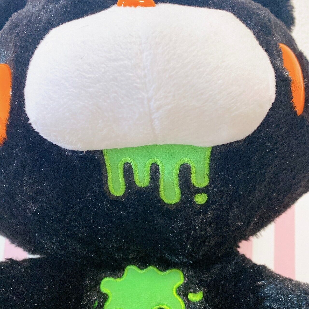 TAiTo Gloomy Bloody Bear Horror Tone Black Plush Doll Soft Stuffed Toy Sitting