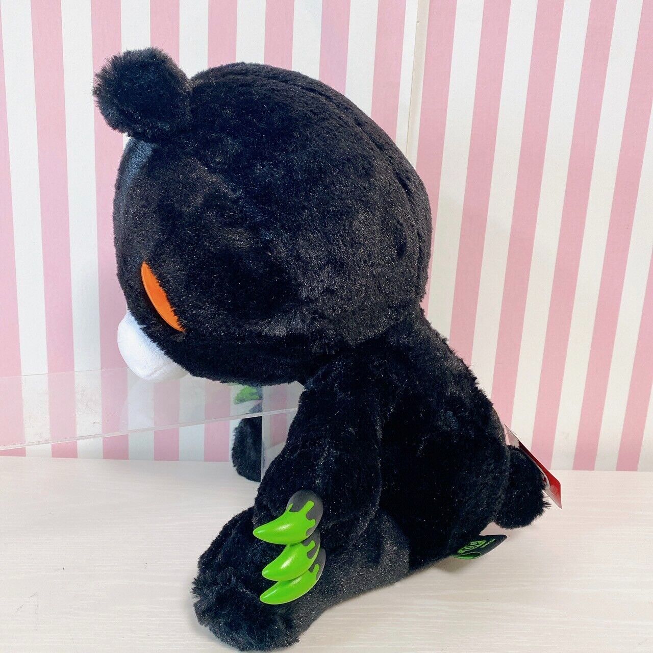 TAiTo Gloomy Bloody Bear Horror Tone Black Plush Doll Soft Stuffed Toy Sitting