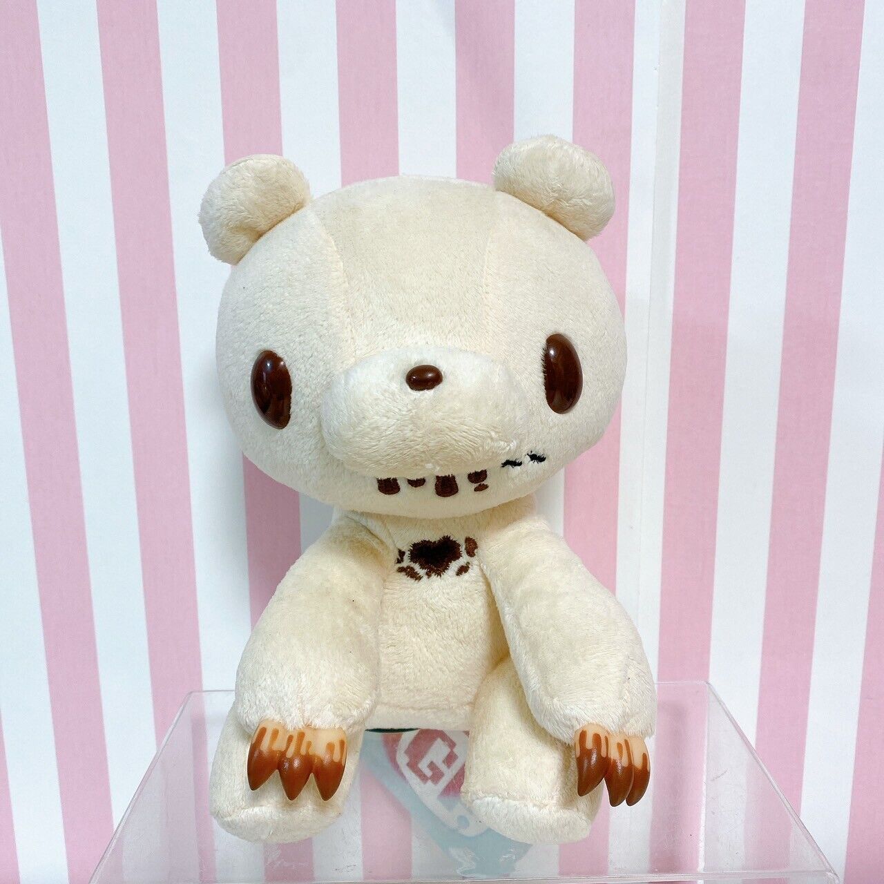 Gloomy Bloody Bear Plush Soft Stuffed Toy Doll White Chax CGP Valentine Ant Rare