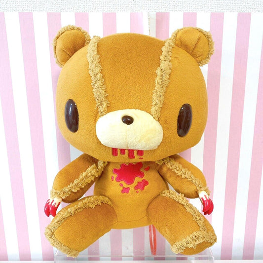 Gloomy Bear Bloody Brown Plush Soft Stuffed Toy Sitting Folklore Chax GP Fluffy