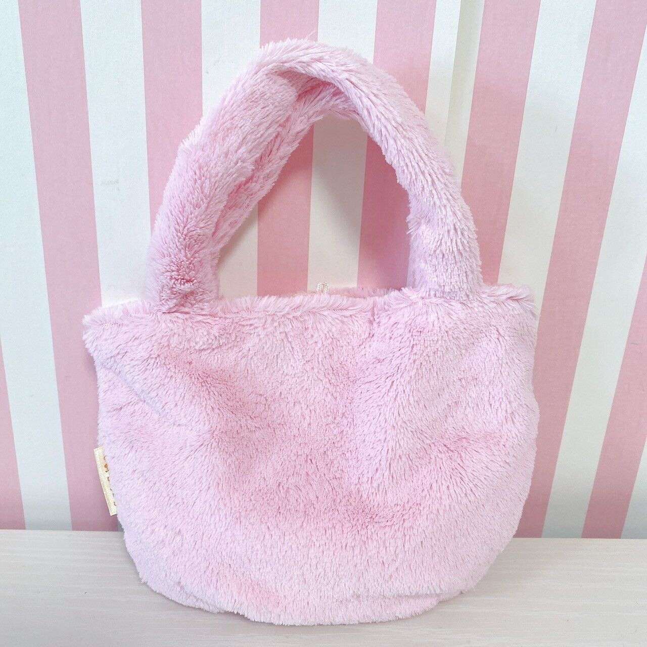 Sanrio Sugar Bunnies Mini Tote Bag Handbag Pink Fluffy Shirousa Kurousa Cherry