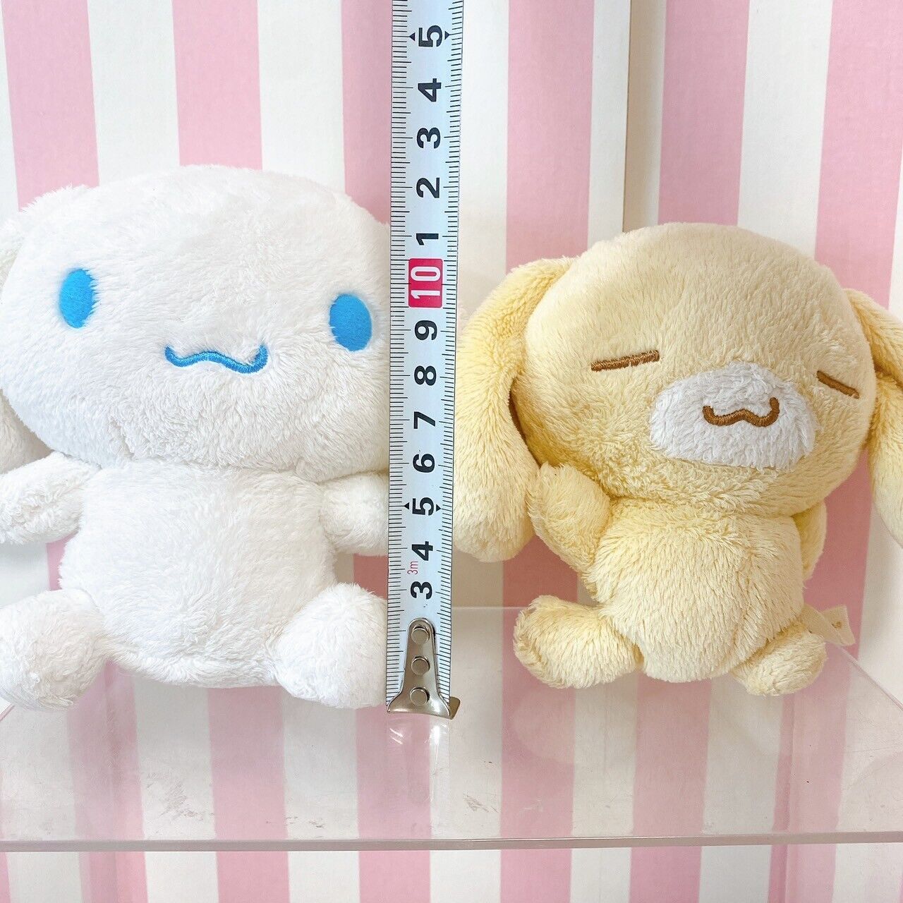 Sanrio Cinnamoroll Cappuccino Plush Set 2 White Beige Doll Soft Toy Fluffy Rare