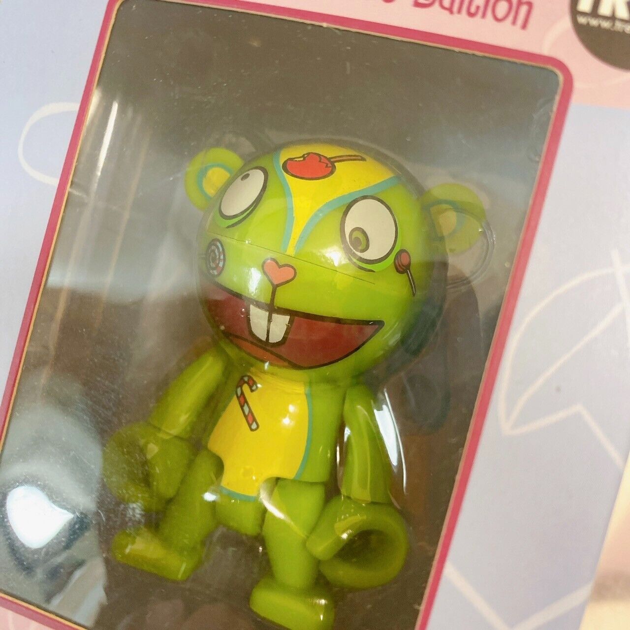 Happy Tree Friends Figure Set 3 Toothy Nutty Flippy Green Pink Box Kawaii Rare