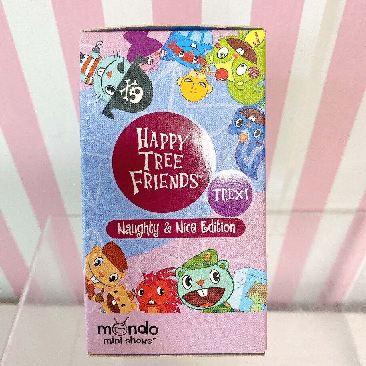 Happy Tree Friends Figure Set 3 Toothy Nutty Flippy Green Pink Box Kawaii Rare