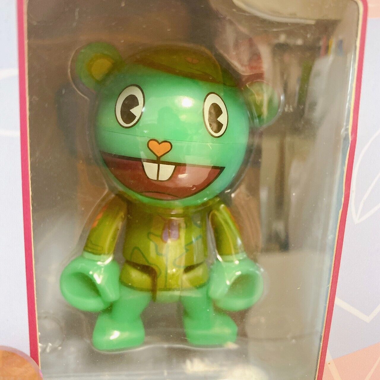 Happy Tree Friends Figure Set 3 Toothy Nutty Flippy Green Pink Box Kawaii Rare