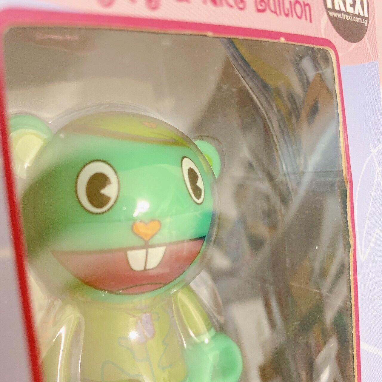 Happy Tree Friends Figure Set 3 Toothy Nutty Flippy Green Pink Box Kawaii Rare