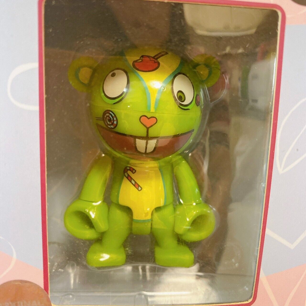 Happy Tree Friends Figure Set 3 Toothy Nutty Flippy Green Pink Box Kawaii Rare