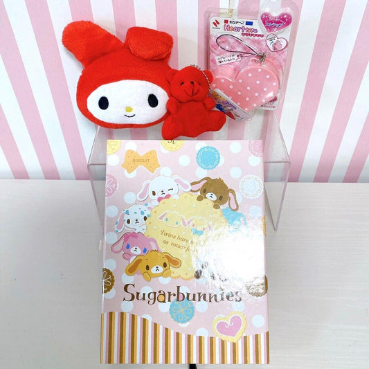 Sanrio Sugar Bunnies My Melody Stationery Set Mezzo Piano Box Memo Sticker Rare