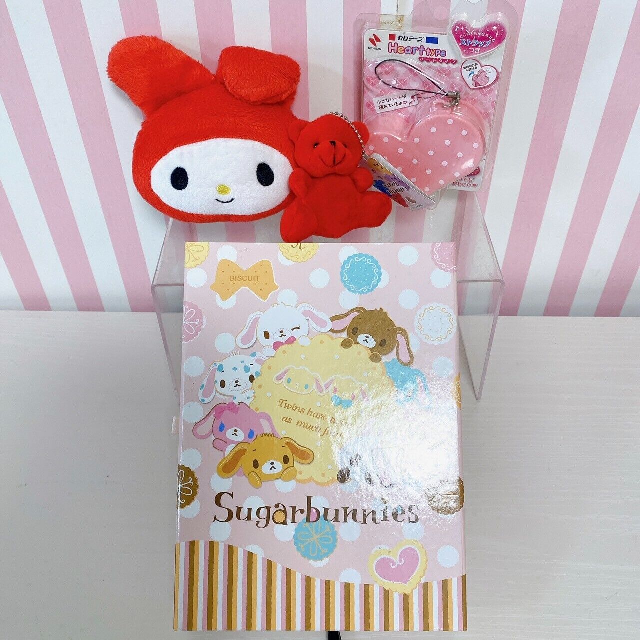 Sanrio Sugar Bunnies My Melody Stationery Set Mezzo Piano Box Memo Sticker Rare