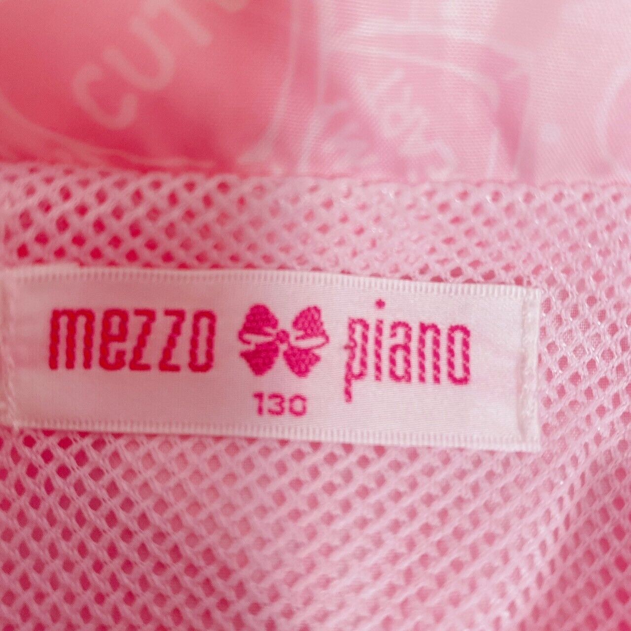 Mezzo Piano Jumper Trainer Pink Size 130cm 51in Long Sleeve Thin Character Rare