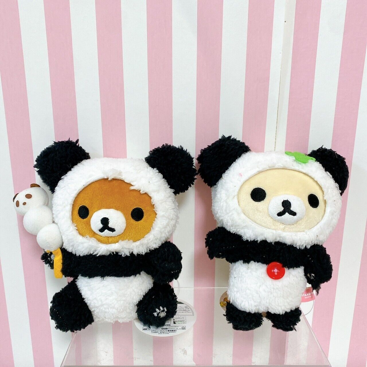 San-x Rilakkuma Korilakkuma Plush Set 2 Soft Stuffed Toy Doll Panda Bear Fluffy