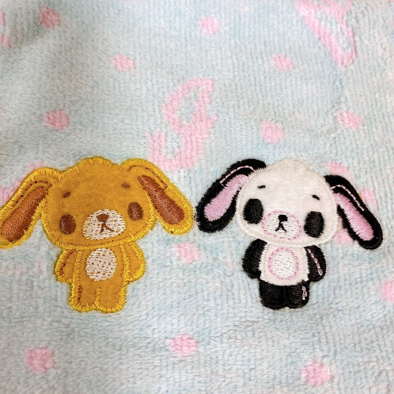 Sanrio Sugar Bunnies Pandausa Komugiusa Mini Towel Handkerchief Sticker Set Rare