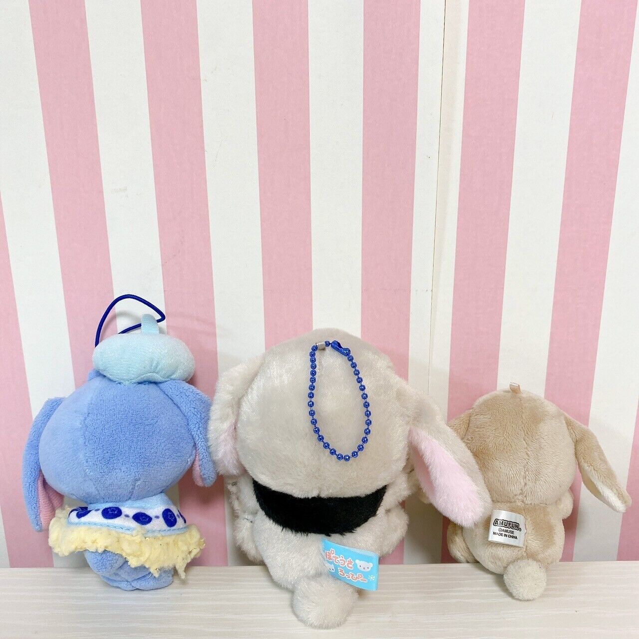 Sanrio Sugar Bunnies Aousa Poteusa Loppy Plush Set 3 Soft Stuffed Toy Mascot