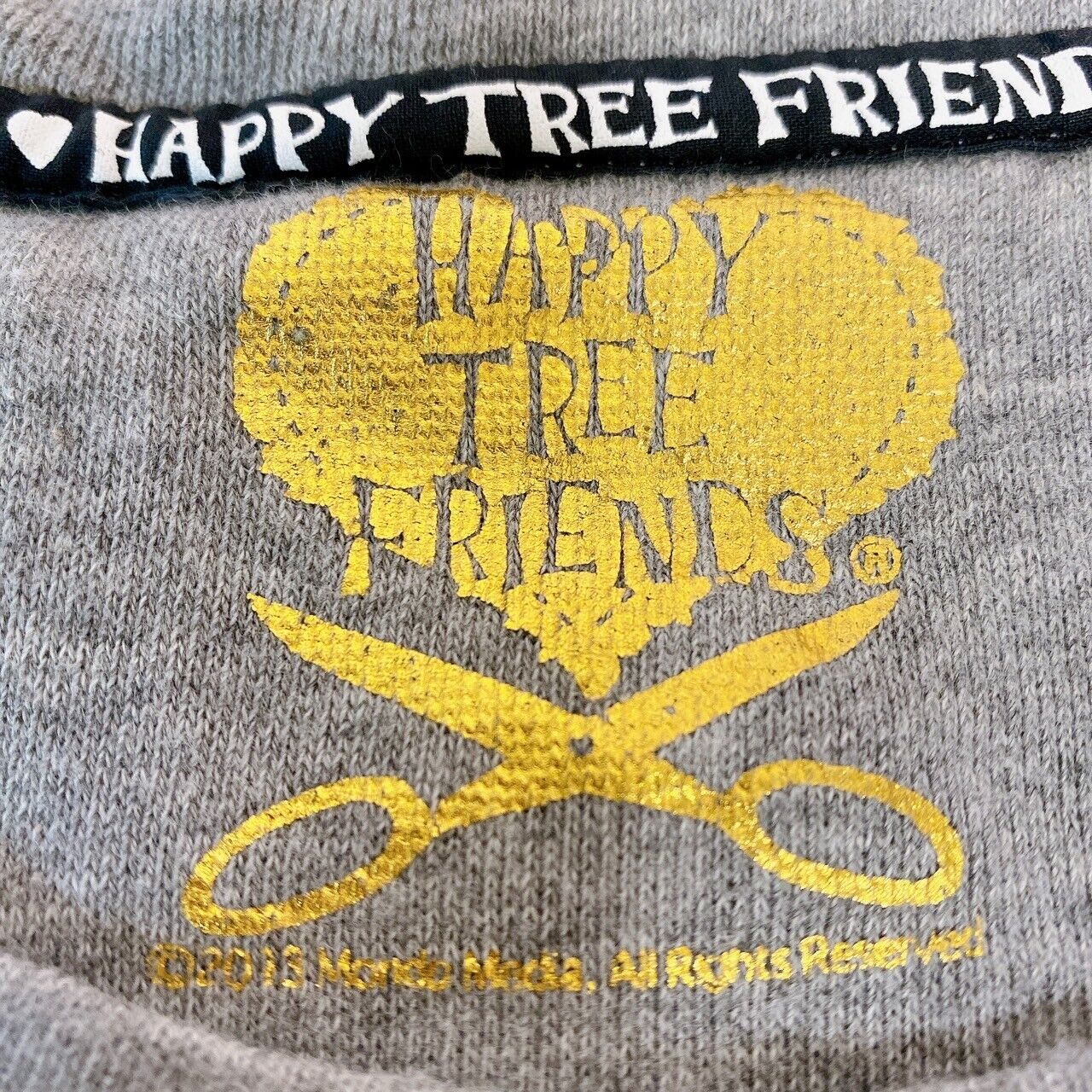 Happy Tree Friends HTF Giggles Long One-Piece Gray Ribbon Sequins Kawaii Rare