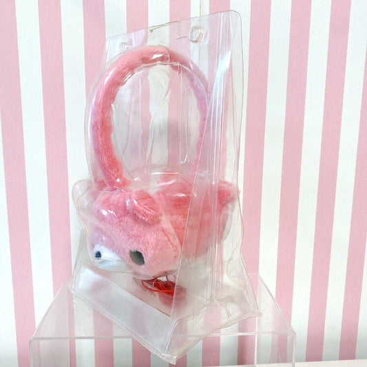 TaiTo Gloomy Bloody Bear Chax GP Face Headphones Plush Fluffy Pink Rare Kawaii