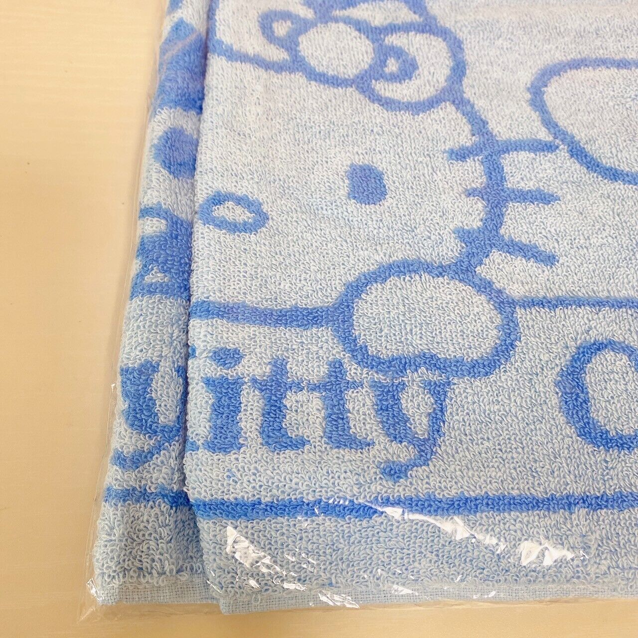 Sanrio Hello Kitty Cinnamoroll Jacquard Towel Blanket Set 2 Blue White Fluffy