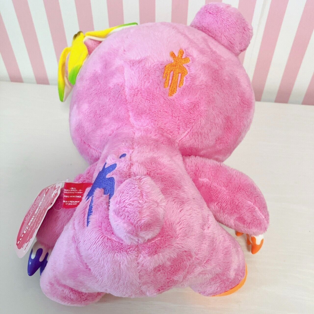 TaiTo Gloomy Bloody Bear Plush Juicy Fruits Doll Soft Stuffed Toy Pink Apple