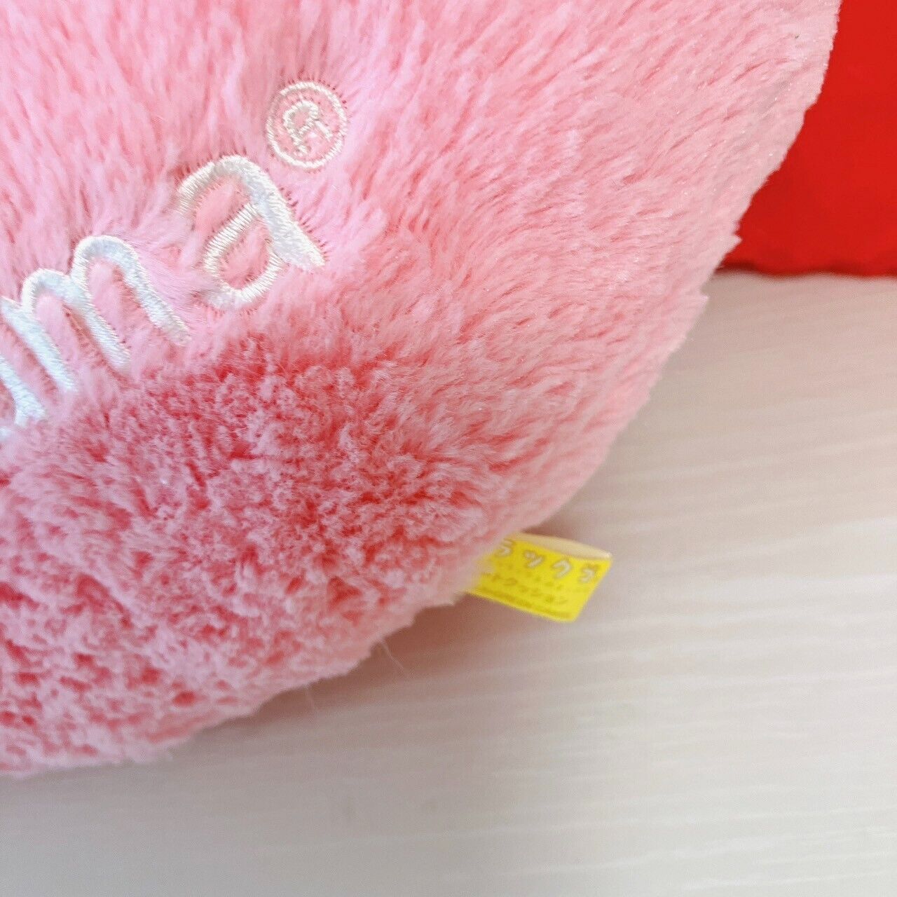 San-x Rilakkuma Korilakkuma Cushion Set 2 Heart Pink Red Bear Ribbon Present