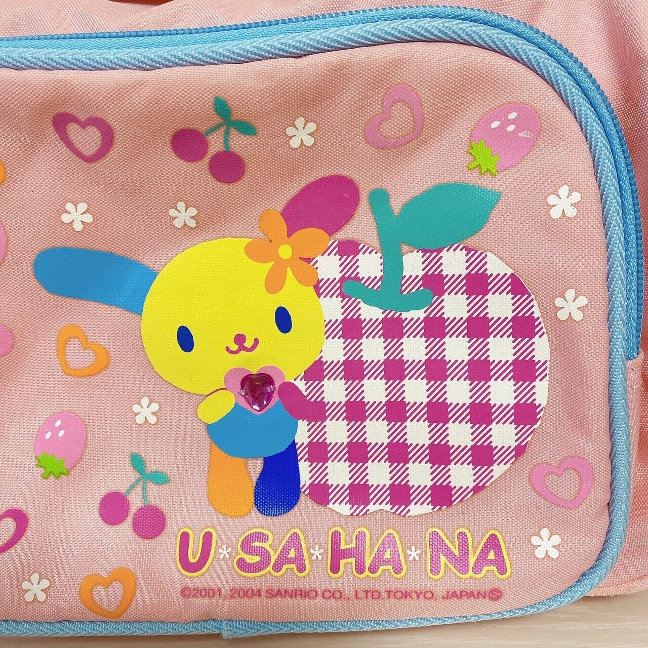 Sanrio Usahana Backpack Rucksack Bag School Heart Pink Apple Cherry Kawaii Rare