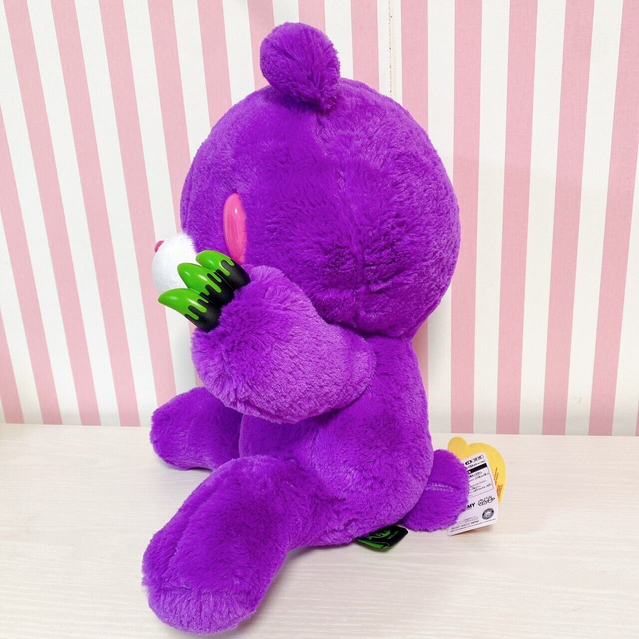 TAiTo Gloomy Bloody Bear Horror Tone Purple Plush Doll Soft Stuffed Toy Rare