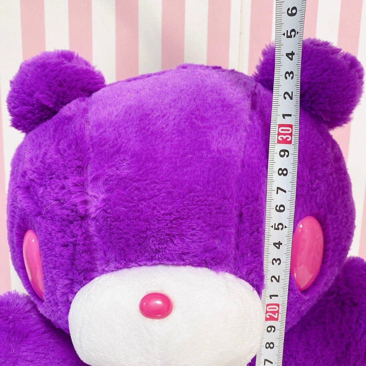 TAiTo Gloomy Bloody Bear Horror Tone Purple Plush Doll Soft Stuffed Toy Rare