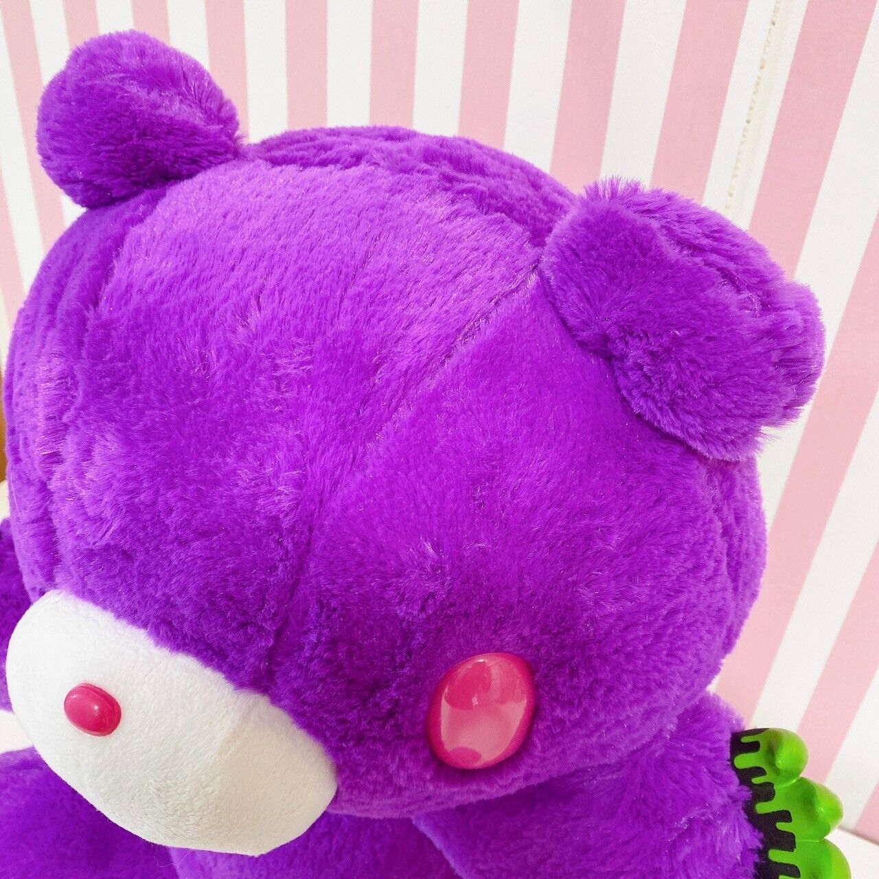 TAiTo Gloomy Bloody Bear Horror Tone Purple Plush Doll Soft Stuffed Toy Rare