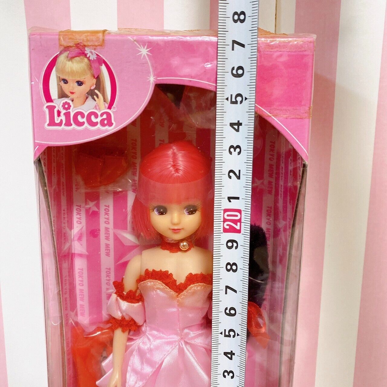 TAKARA Licca-chan Doll Tokyo Mew Mew Collaboration Pink Red Ichigo Momomiya Rare