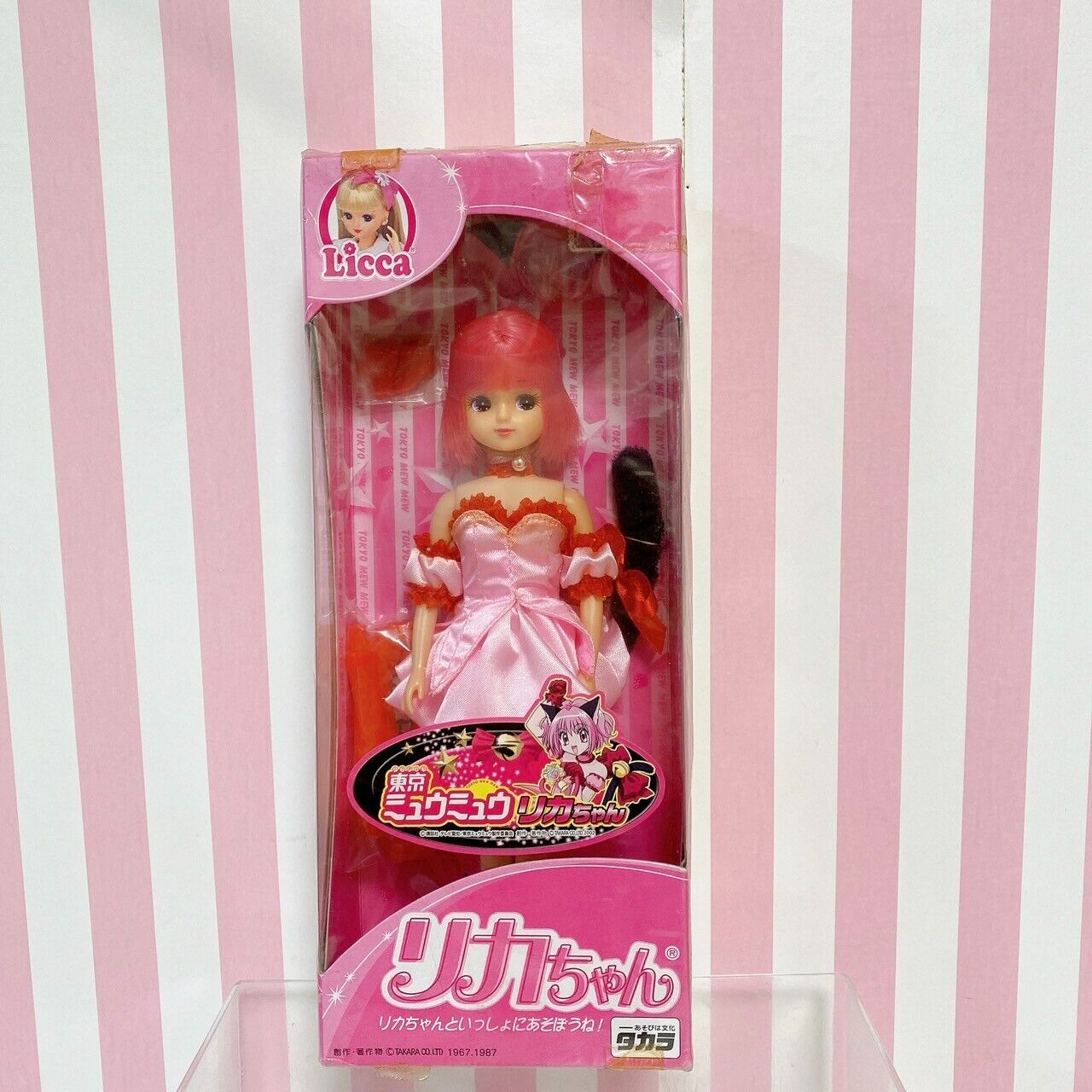 TAKARA Licca-chan Doll Tokyo Mew Mew Collaboration Pink Red Ichigo Momomiya Rare