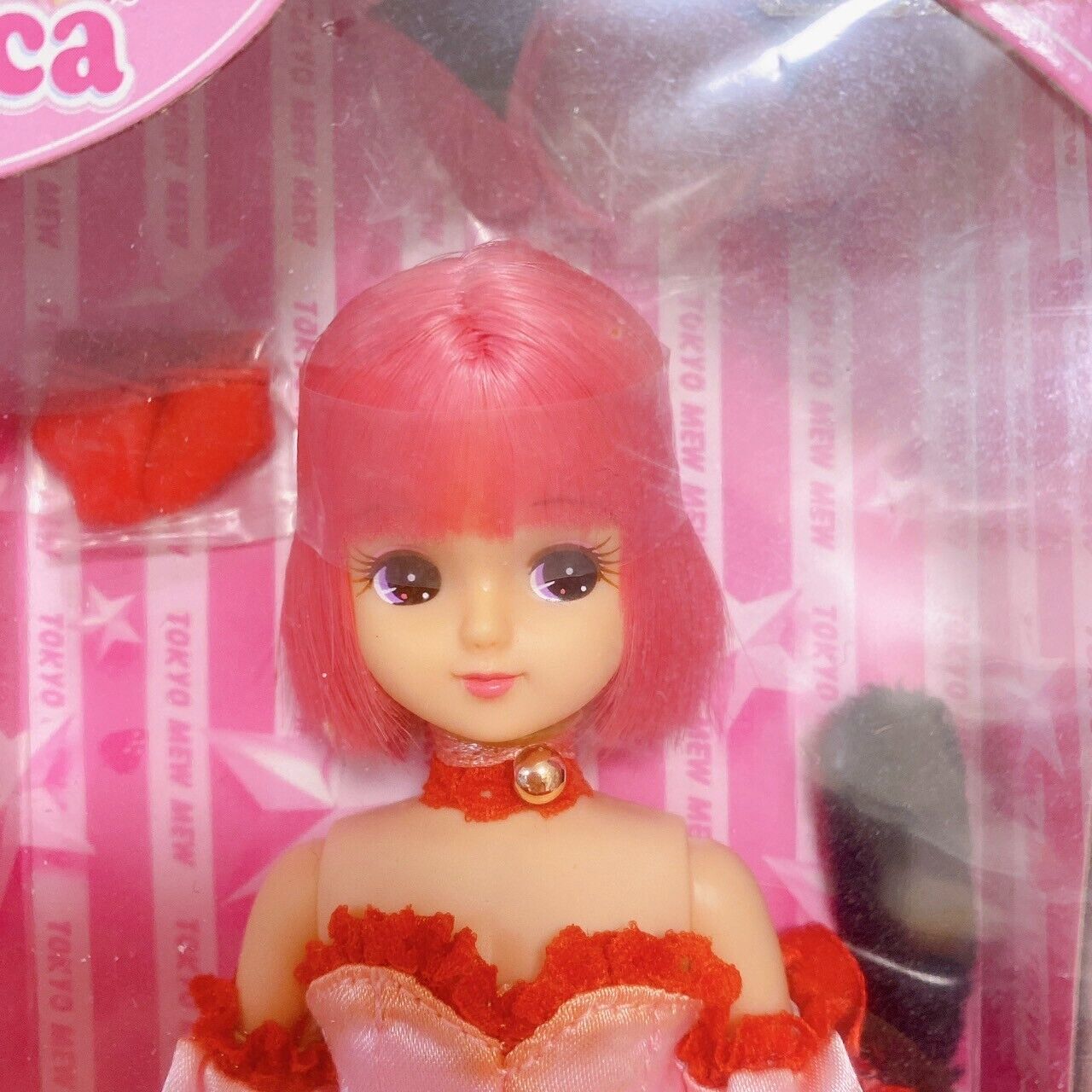 TAKARA Licca-chan Doll Tokyo Mew Mew Collaboration Pink Red Ichigo Momomiya Rare