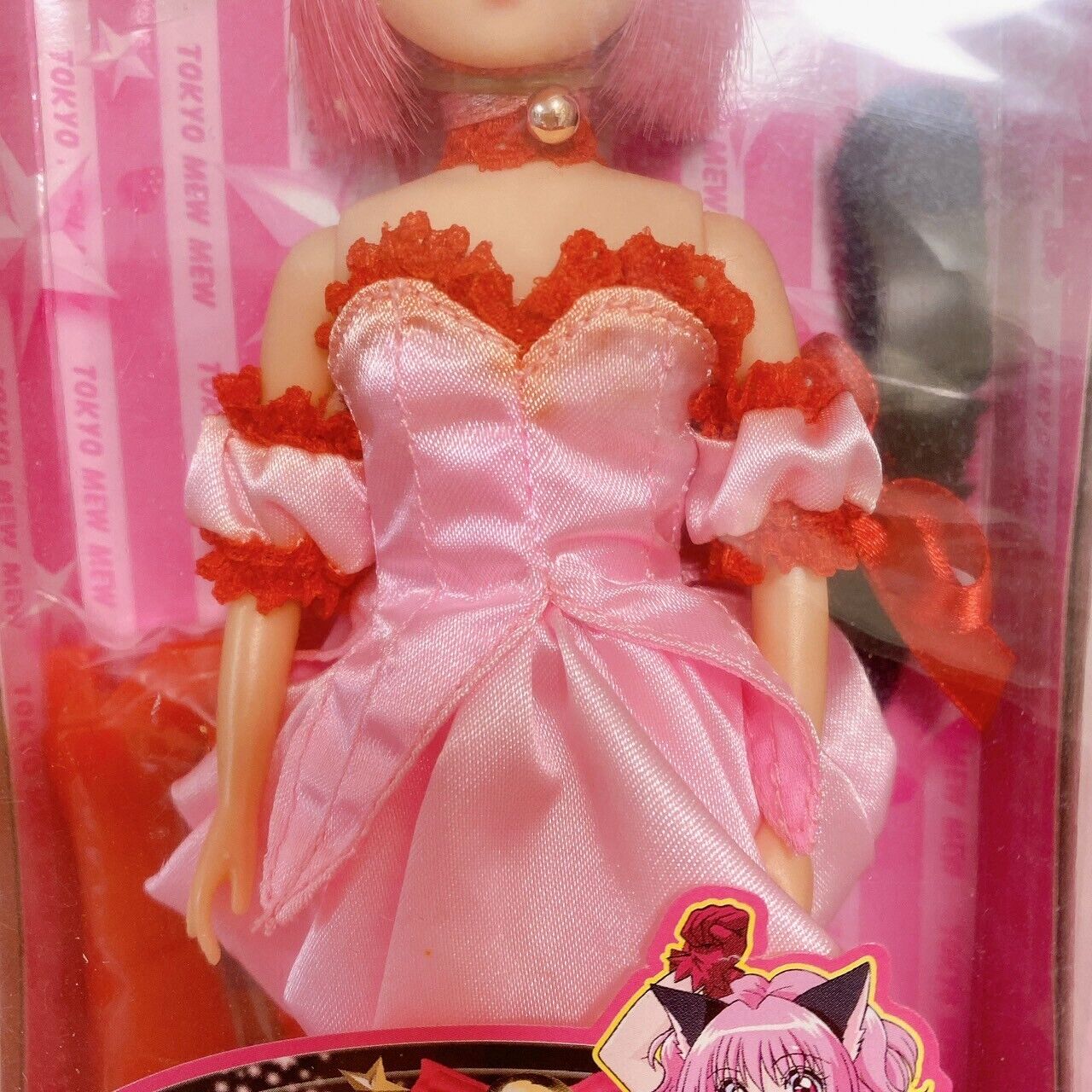 TAKARA Licca-chan Doll Tokyo Mew Mew Collaboration Pink Red Ichigo Momomiya Rare