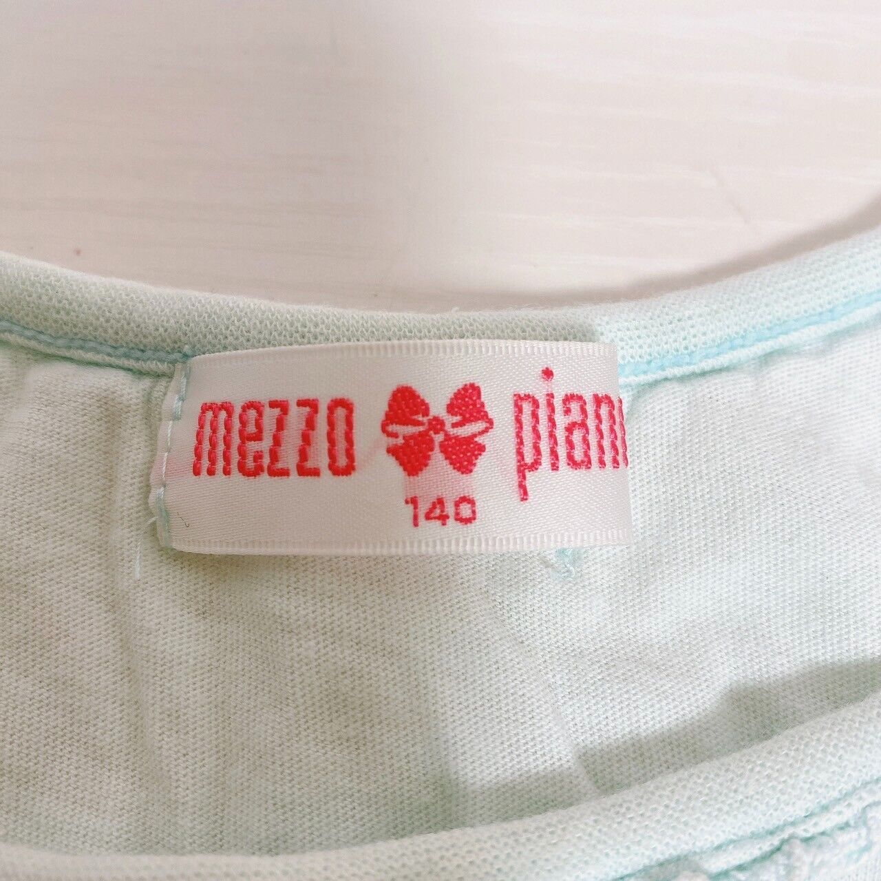 Mezzo Piano Kids Tank Top Tops 140cm No Sleeve Blue Dot Parfait Sweets Ribbon