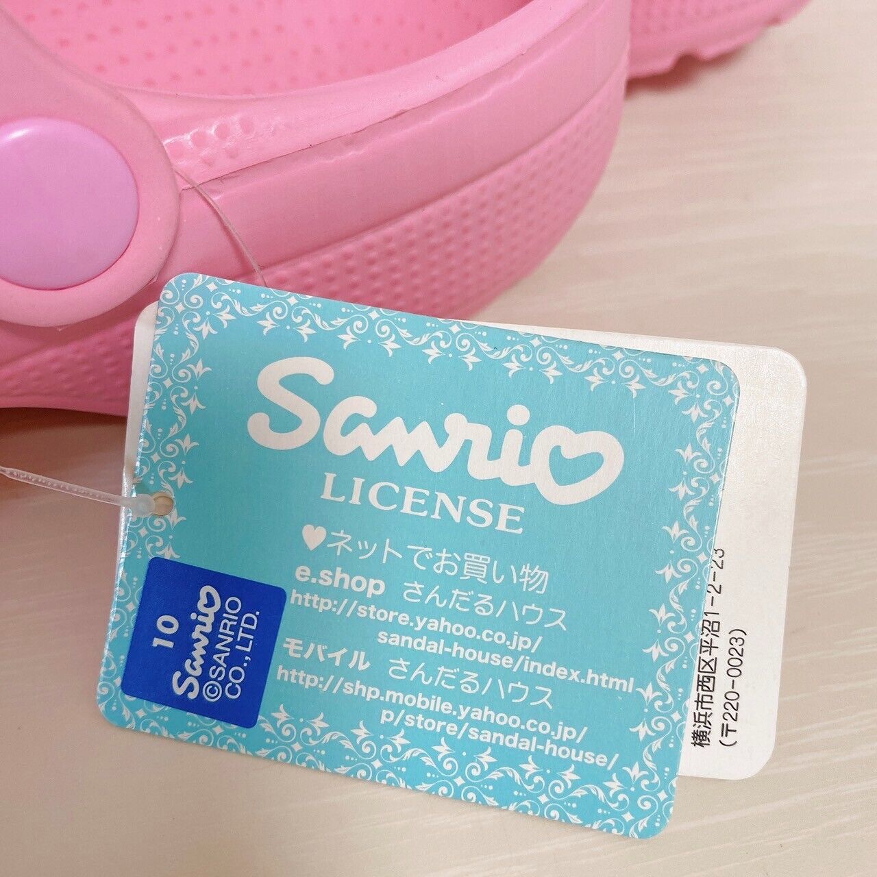 Sanrio My Melody Sandal Shoes 24.5cm Pink Rabbit Ribbon Tag New Character Kawaii