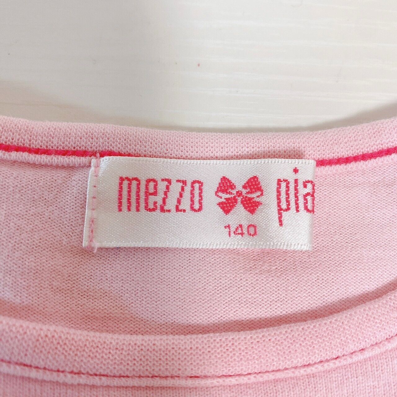 Mezzo Piano One Piece Dress 140cm Strawberry Frill Ribbon Short Sleeve Kawaii