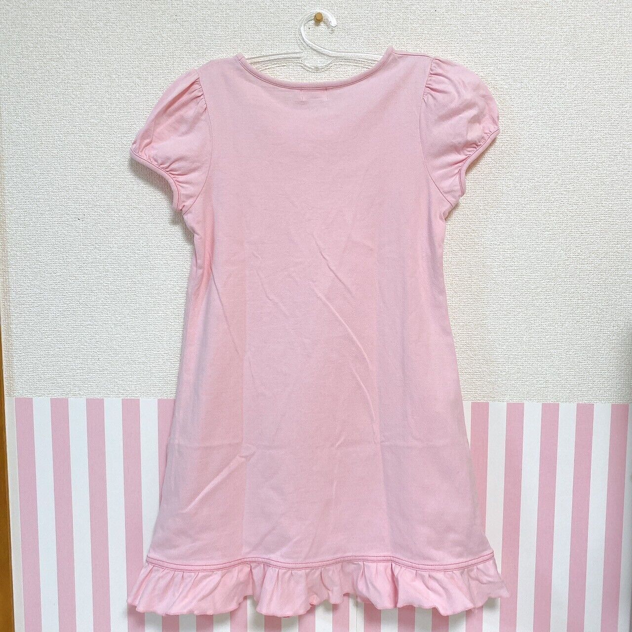 Mezzo Piano One Piece Dress 140cm Strawberry Frill Ribbon Short Sleeve Kawaii