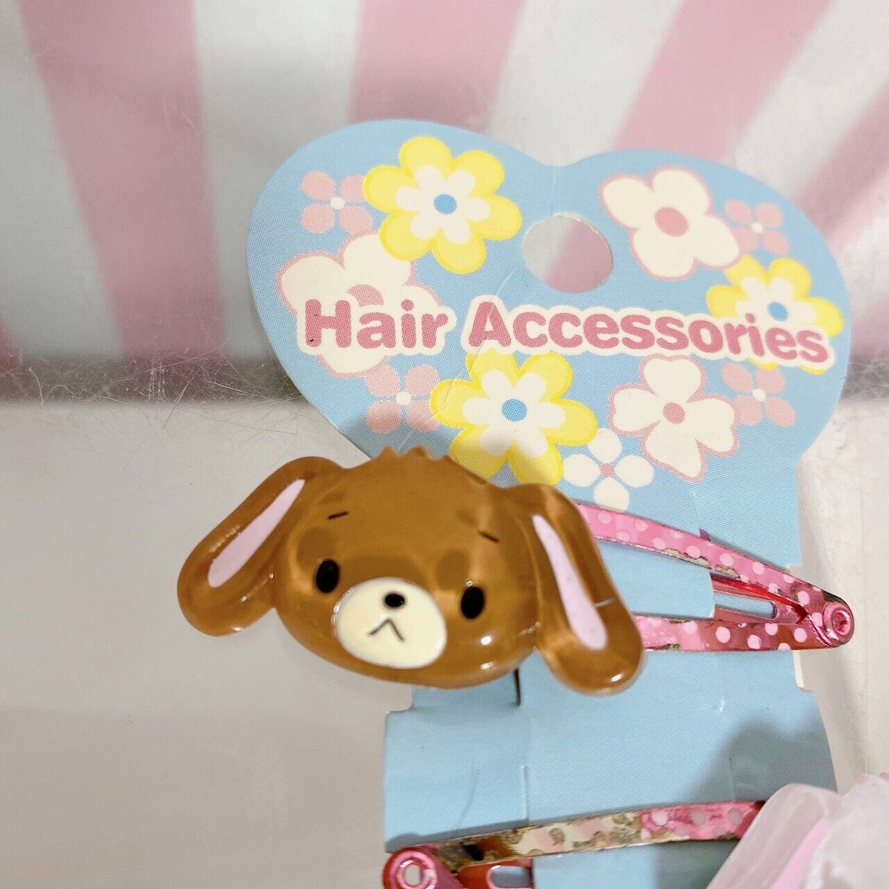 Sanrio Sugar Bunnies Hairpin Set 2 Hair Accessory Shirousa Kurousa Rabbit Dot