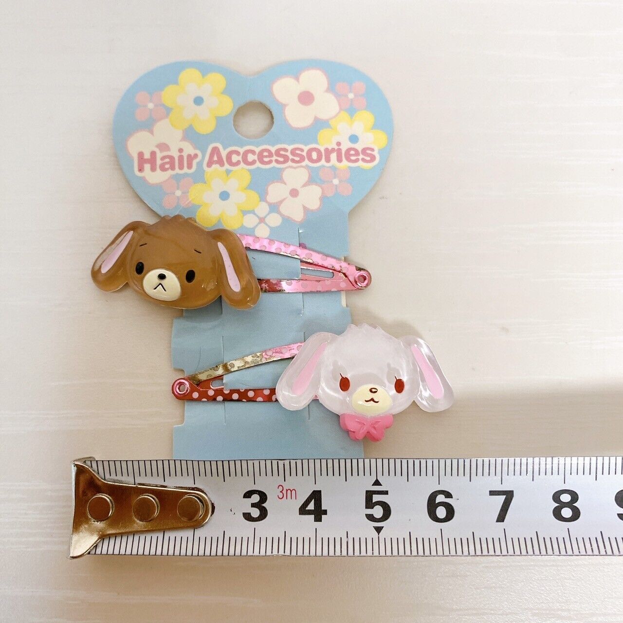 Sanrio Sugar Bunnies Hairpin Set 2 Hair Accessory Shirousa Kurousa Rabbit Dot