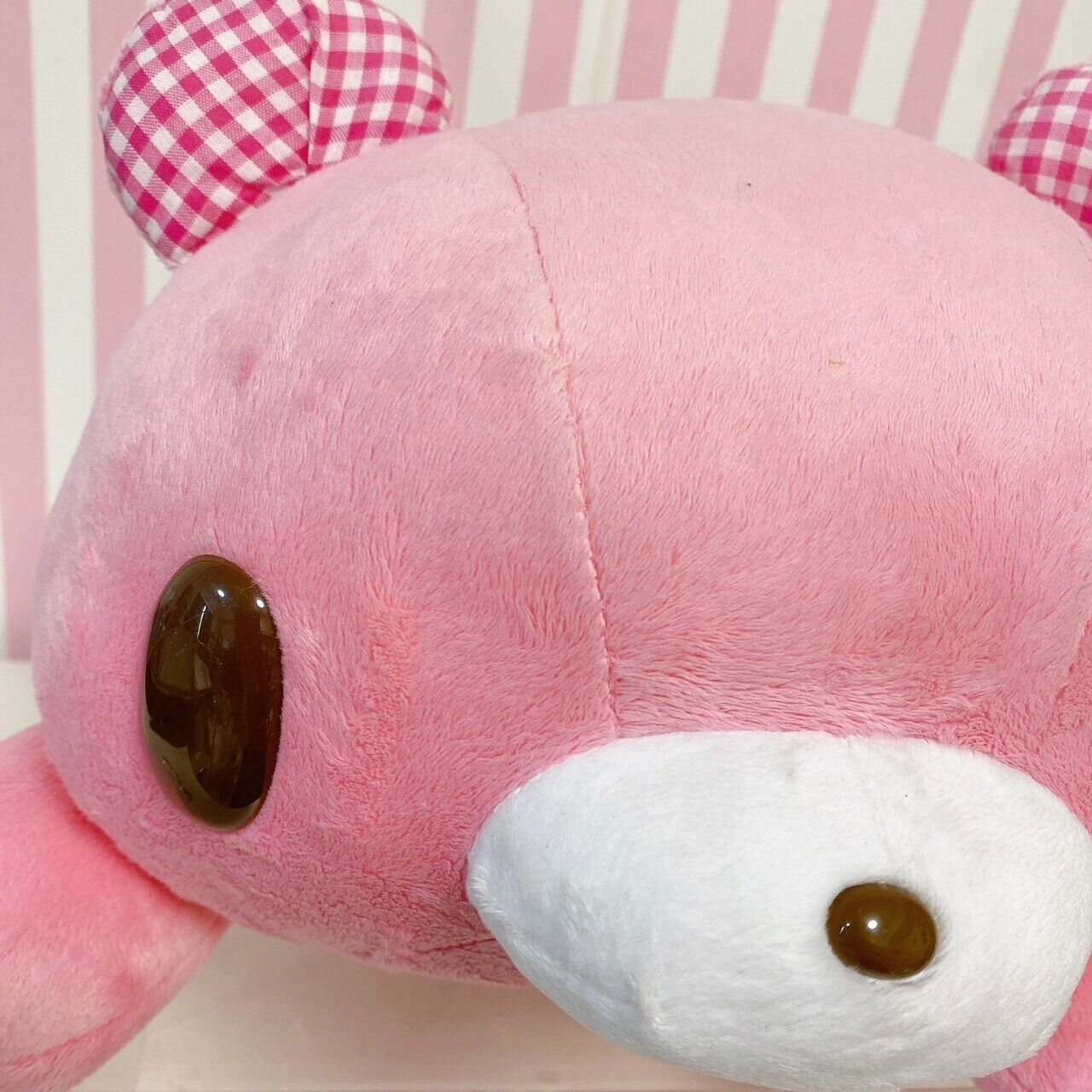 TaiTo Gloomy Bear Bloody Pink Plush Soft Stuffed Toy Doll Fluffy Lying CGP 547