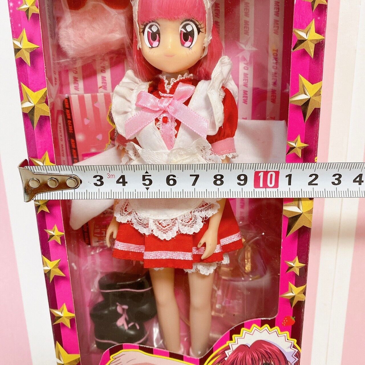 TAKARA Tokyo Mew Mew Figure Doll Pink Red Ichigo Momomiya Character Kawaii Rare