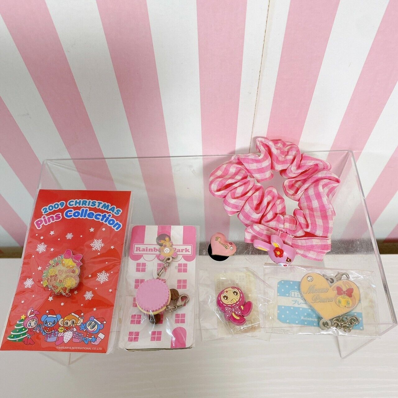 Narumiya Mezzo Piano Pom Ponette Rainbow Park Goods Set Stationery Accessory