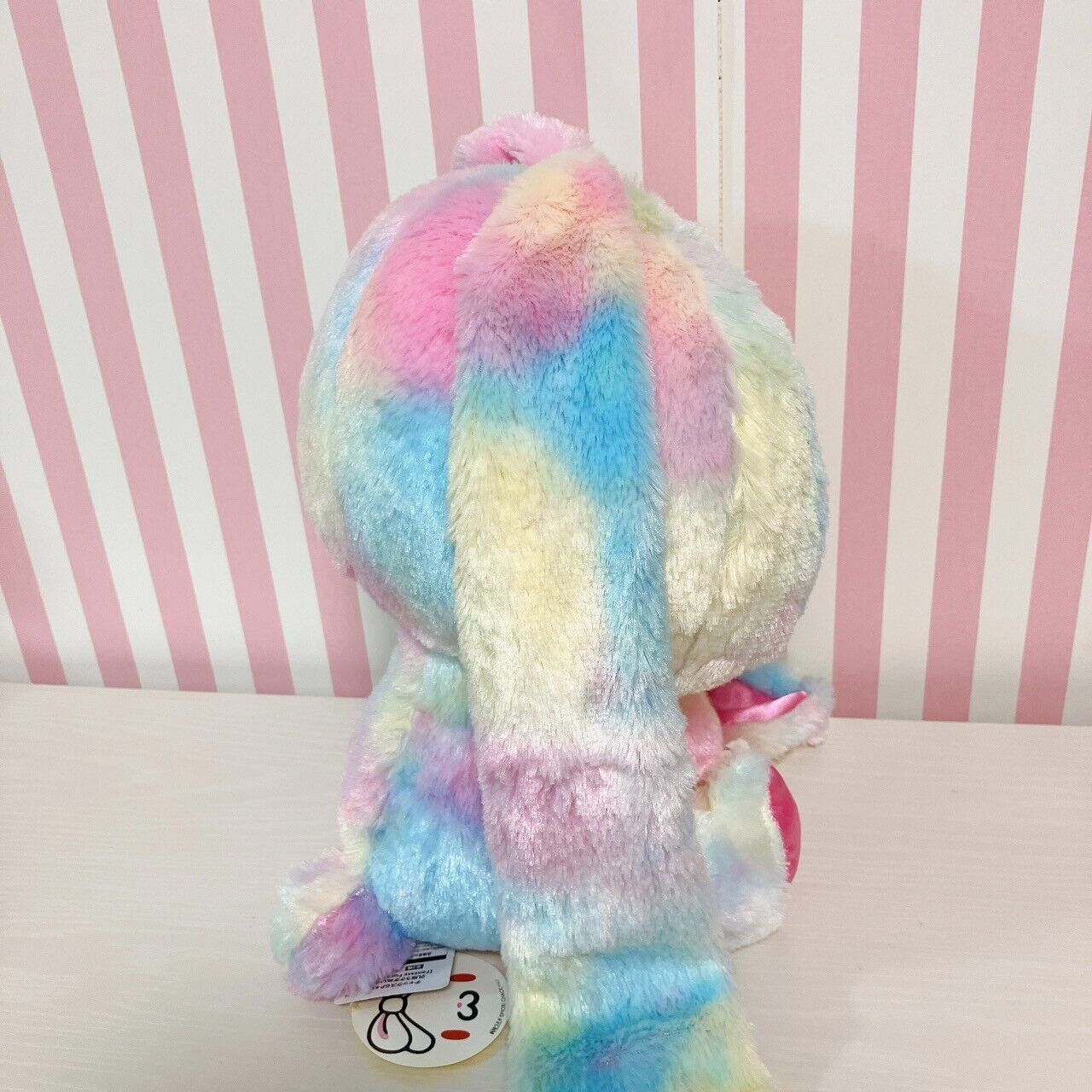 Hanyou Usagi All Purpose Rabbi Plush Rainbow Fantasy Fur Variation Pink Soft Toy